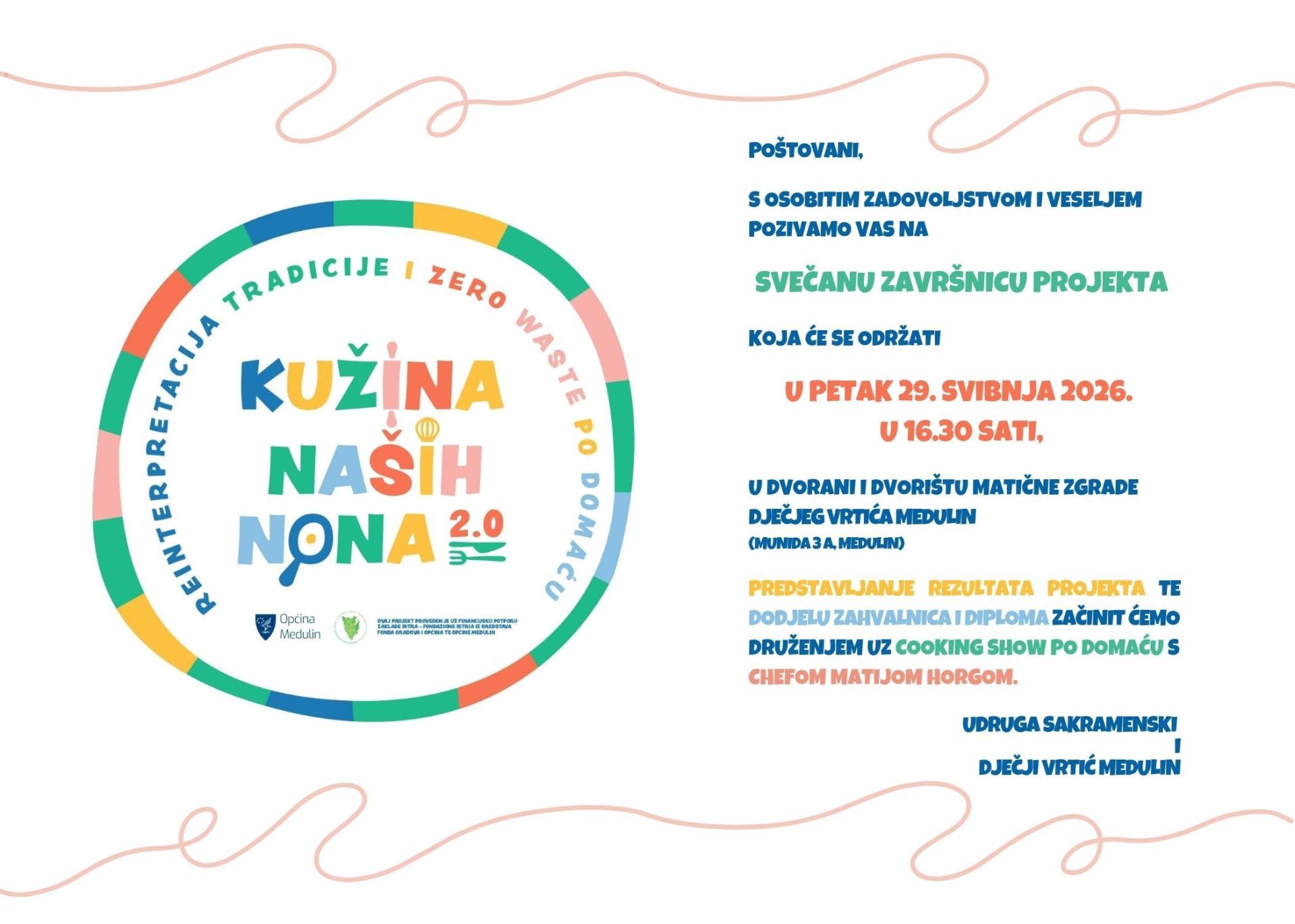 Svečana završnica projekta „Kužina naših nona 2.0 – Reinterpretacija tradicije i zero waste po domaću“
